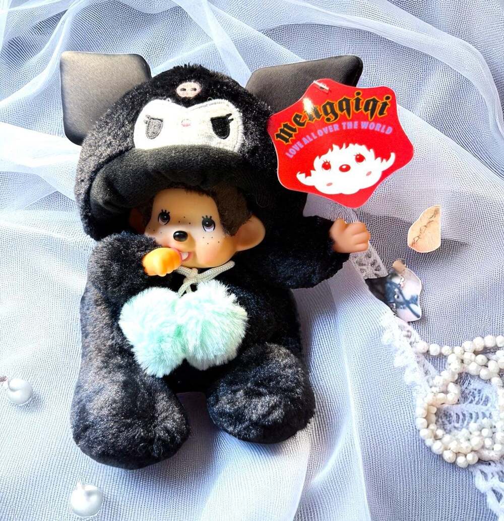 Monchichi Plush Doll in Labubu Costume+FREE GIFT